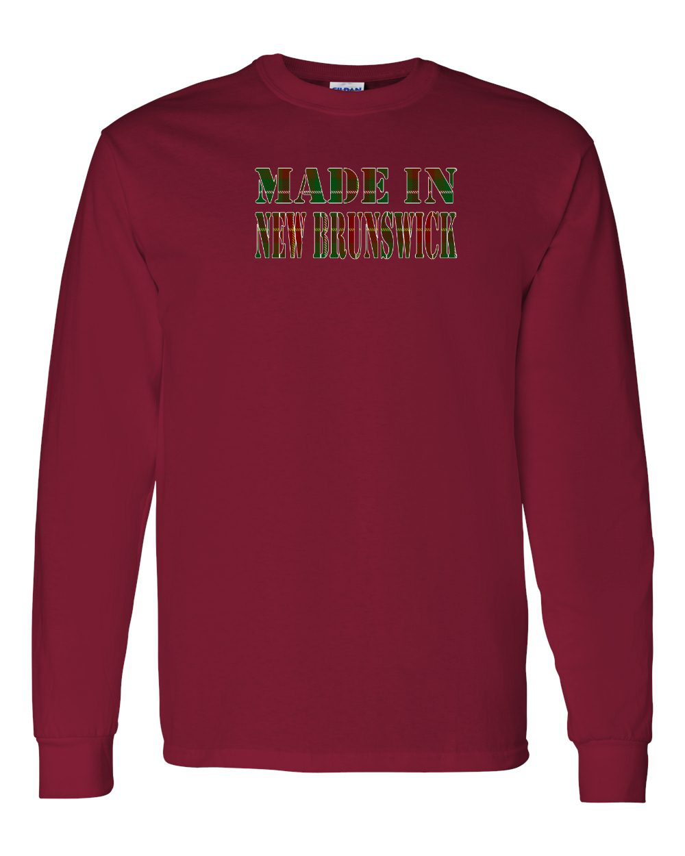 Made In NB ( Tartan Lettering) Long Sleeve Tee - Unisex