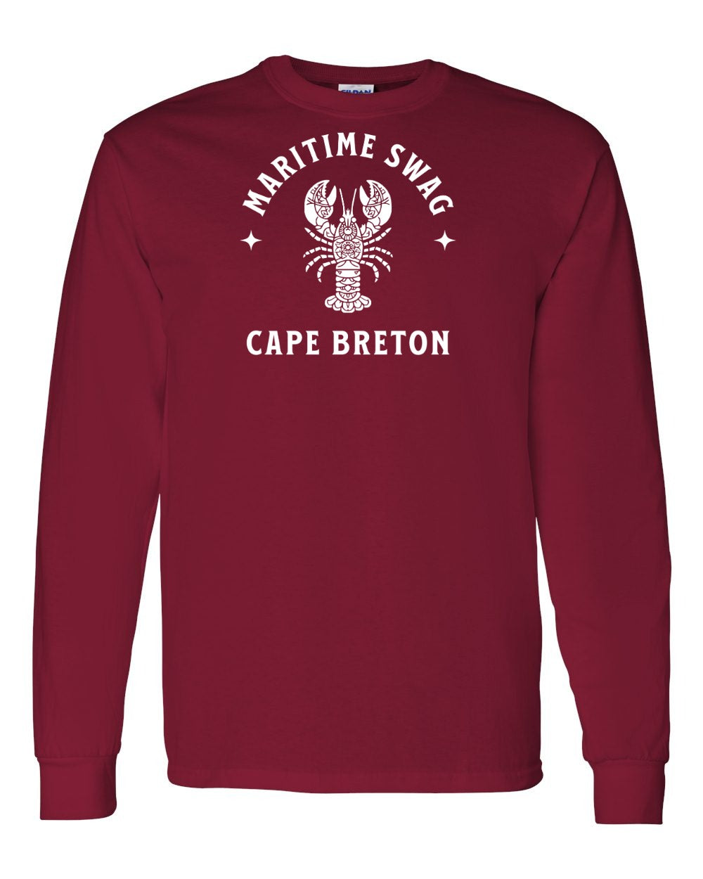 Maritime Swag Cape Breton Mandala white Lobster Full Long Sleeve Tee