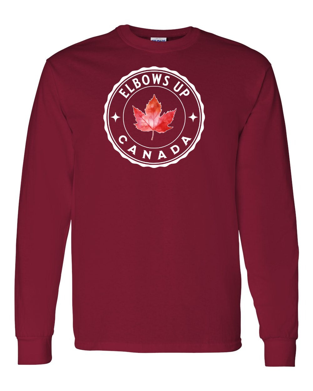 Elbows up Leaf Long Sleeve - Gildan Canada (sewn Internationally) - Unisex