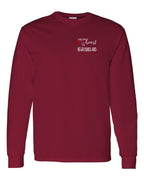 A piece of My heart in NFLD (Red Heart) Left Chest and Back Long Sleeve - Unisex