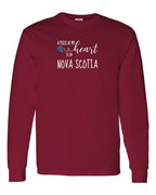A piece of My heart in NS Tartan Heart Long Sleeve Tee - Unisex