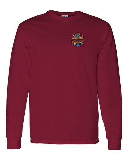 Anchored in Newfoundland (New Design) Left Chest and Back Long Sleeve