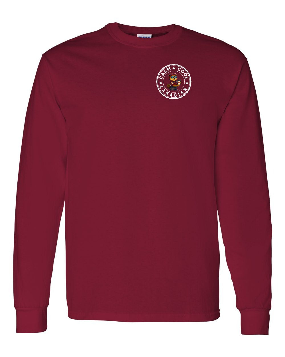 Calm Cool Rosie Sunglasses Left Chest and Back Long Sleeve - Gildan Canada (sewn Internationally) - Unisex