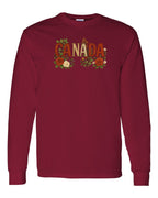 Canada Flowers Long Sleeve - Gildan Canada (sewn Internationally) - Unisex