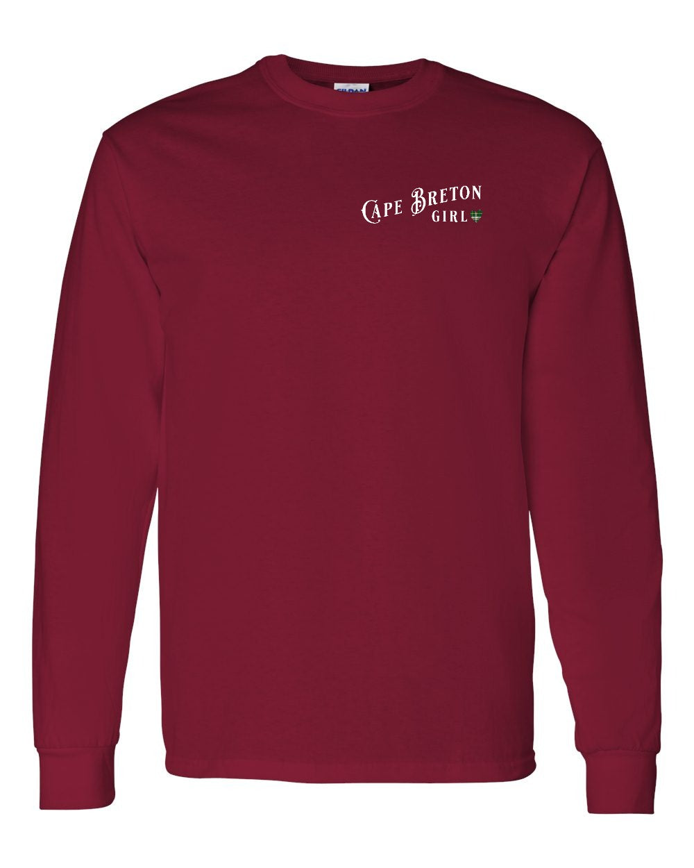 CB Girl Tartan Left Chest Long Sleeve Tee - Unisex