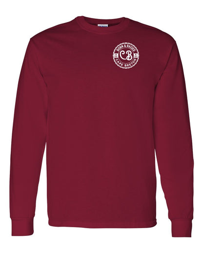 Born & Raised Cape Breton Left Chest and Back Long Sleeve Tee
