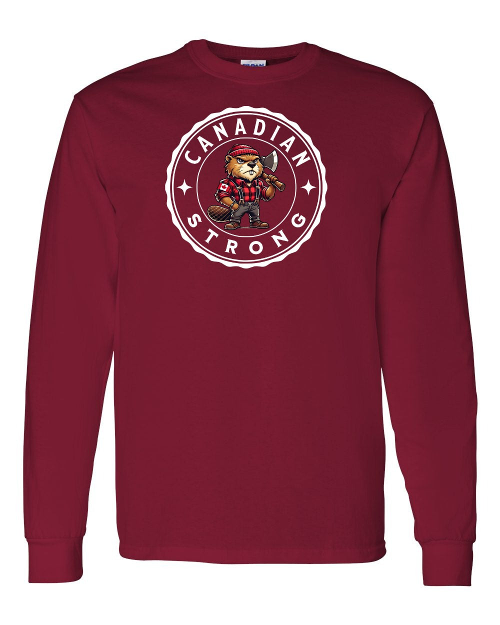 Canadian Strong Beaver Long Sleeve - Gildan Canada (sewn Internationally) - Unisex