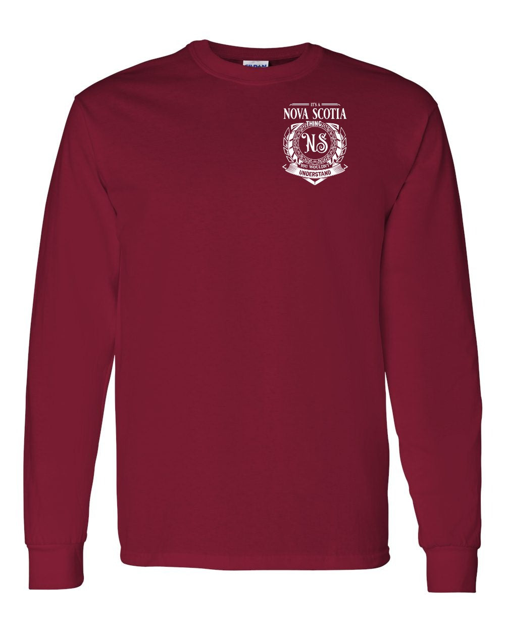 It's  A Nova Scotia Thing Left Chest Long Sleeve Tee
