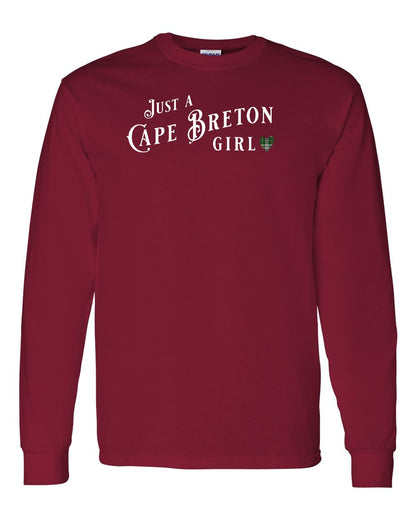 Just a Cape Breton Girl Tartan Full Long Sleeve Tee