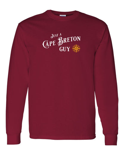 Just a Cape Breton Guy yellow Full Long Sleeve Tee