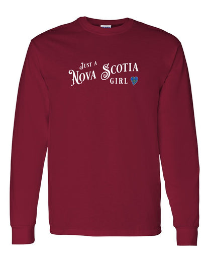 Just a Nova Scotia Girl Tartan Full Long Sleeve Tee
