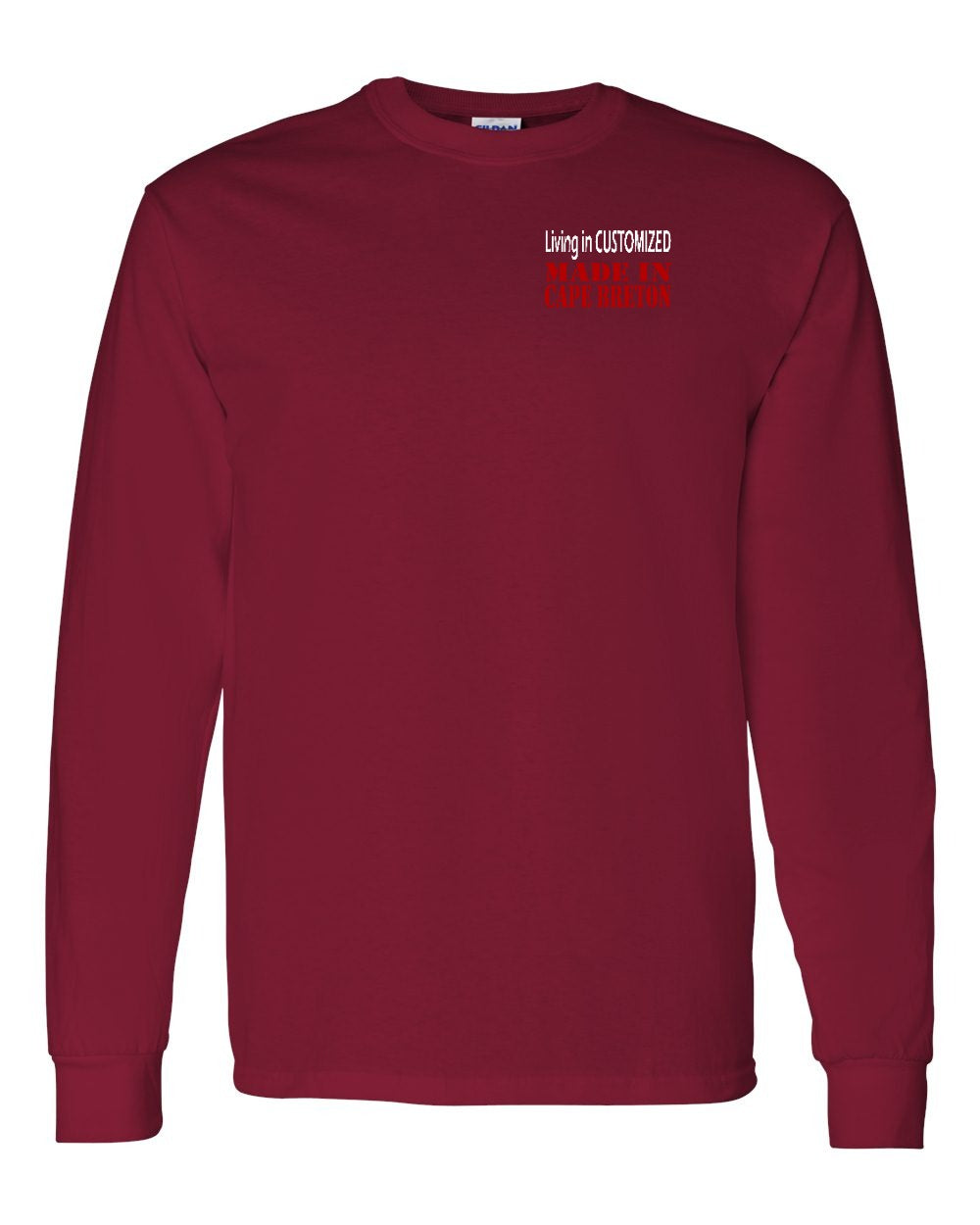 Living in Custom Made in CB Left Chest Long Sleeve Tee - Unisex
