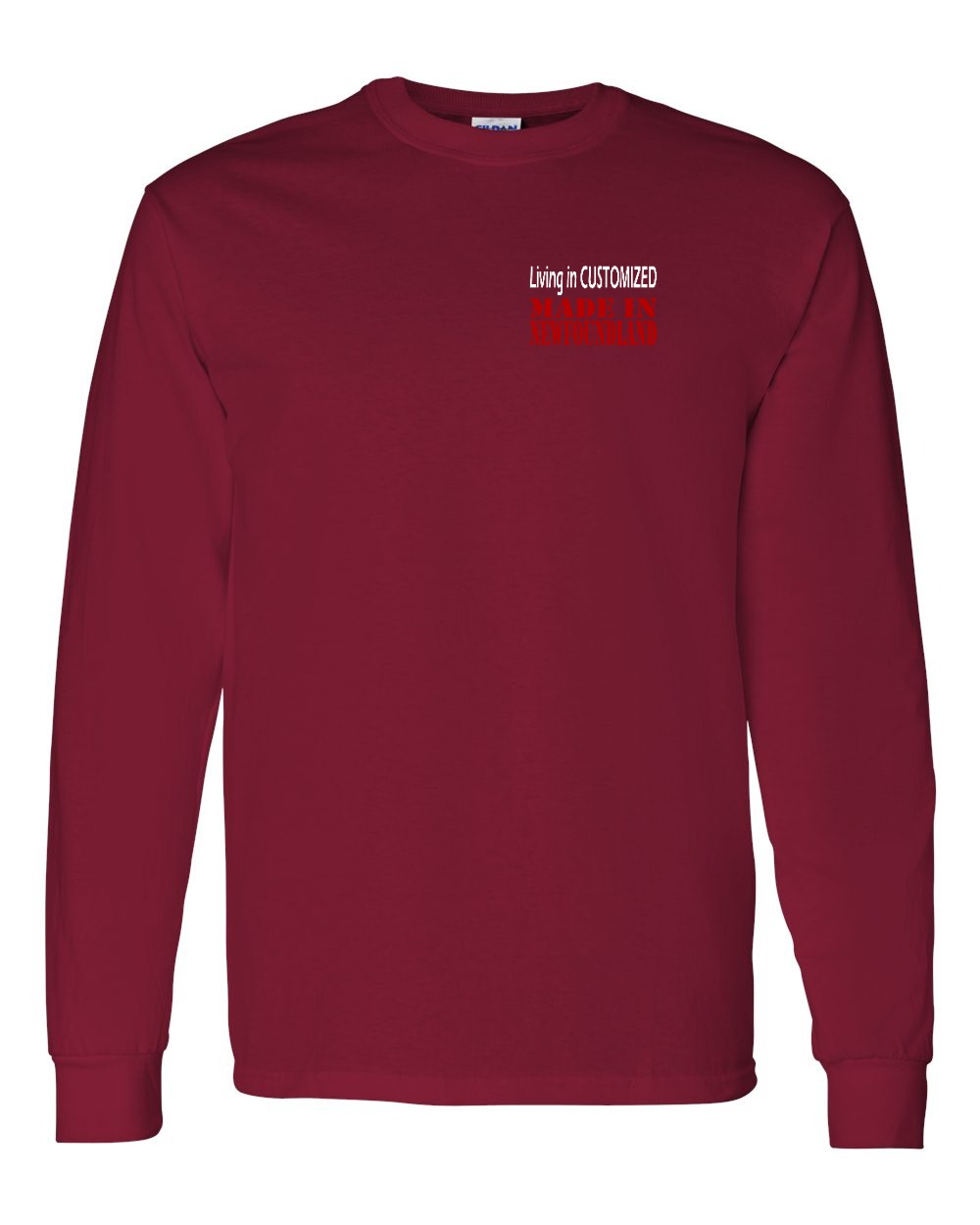 Living in Custom Made in NFLD Left Chest Long Sleeve - Unisex