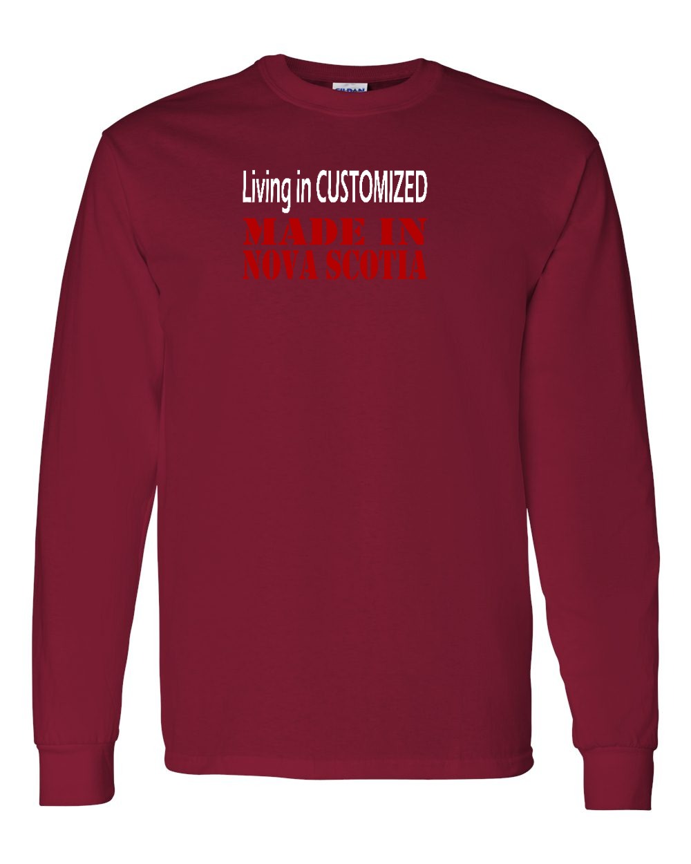 Living in Custom Made in Nova Scotia Full Long Sleeve Tee