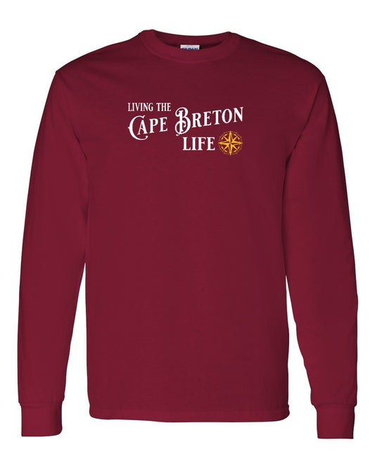 Living the Cape Breton Life yellow Full Long Sleeve Tee