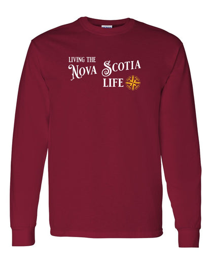 Living the Nova Scotia Life yellow Full Long Sleeve Tee