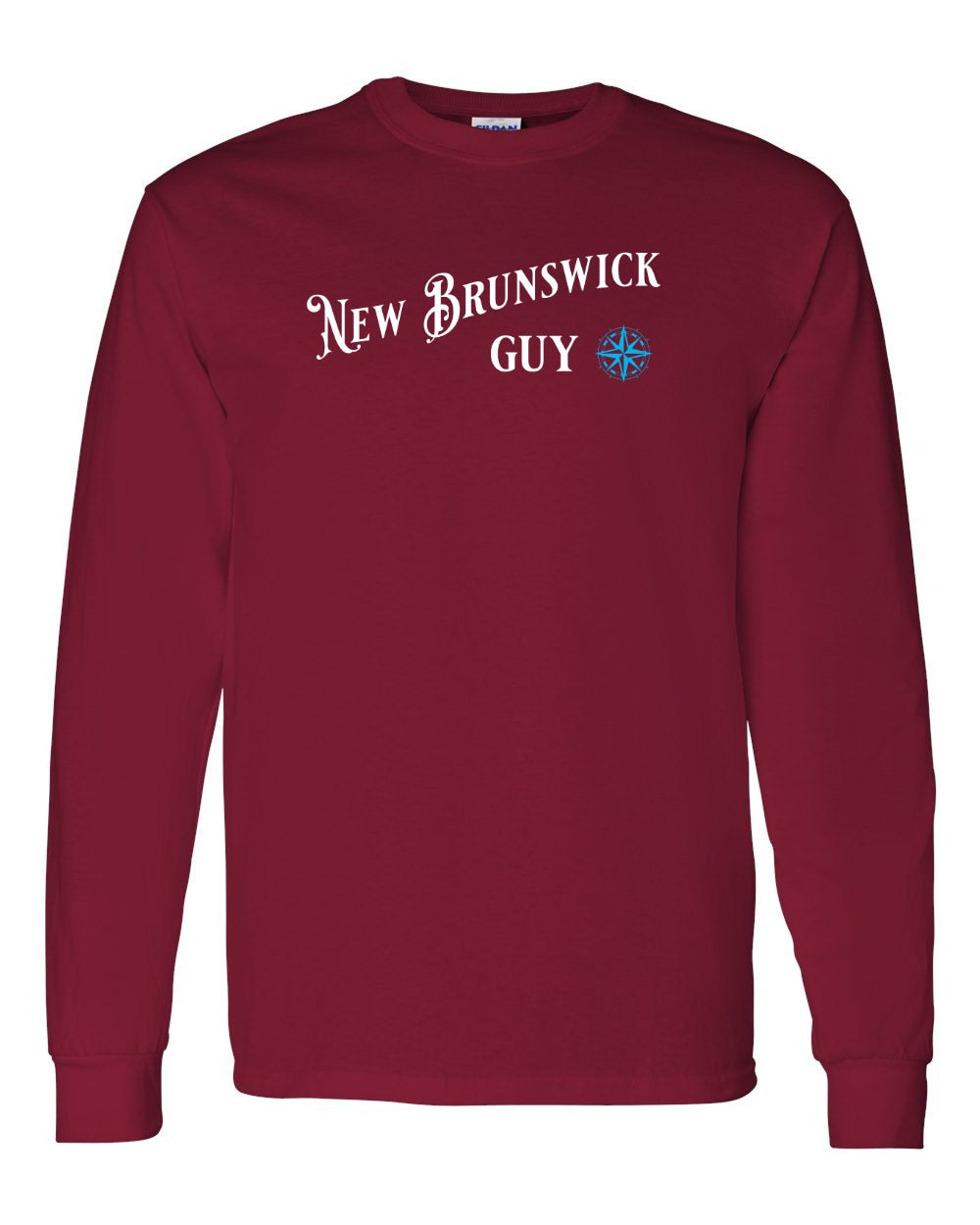 New Brunswick Guy blue Full Long Sleeve Tee