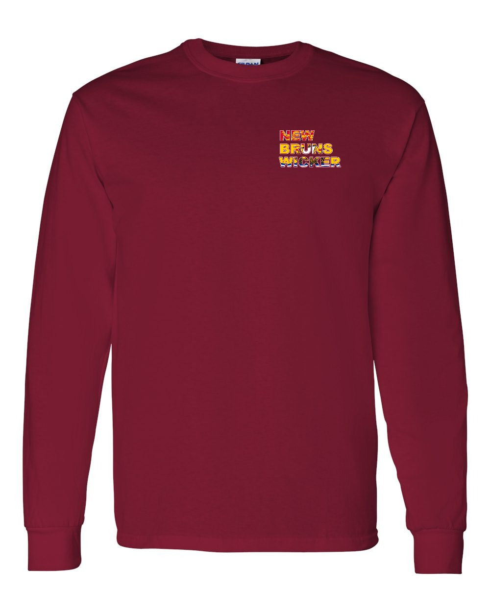 New Bruns Wicker Left Chest and Back Long Sleeve Tee - Unisex