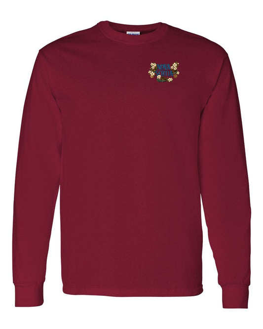 Nova Scotia Flowers Left Chest Long Sleeve Tee