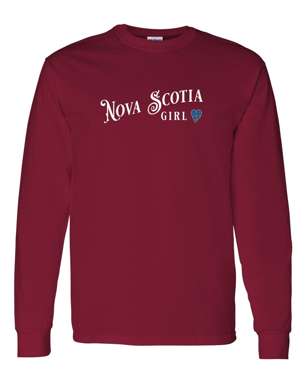 NS Girl Tartan Heart Long Sleeve Tee - Unisex