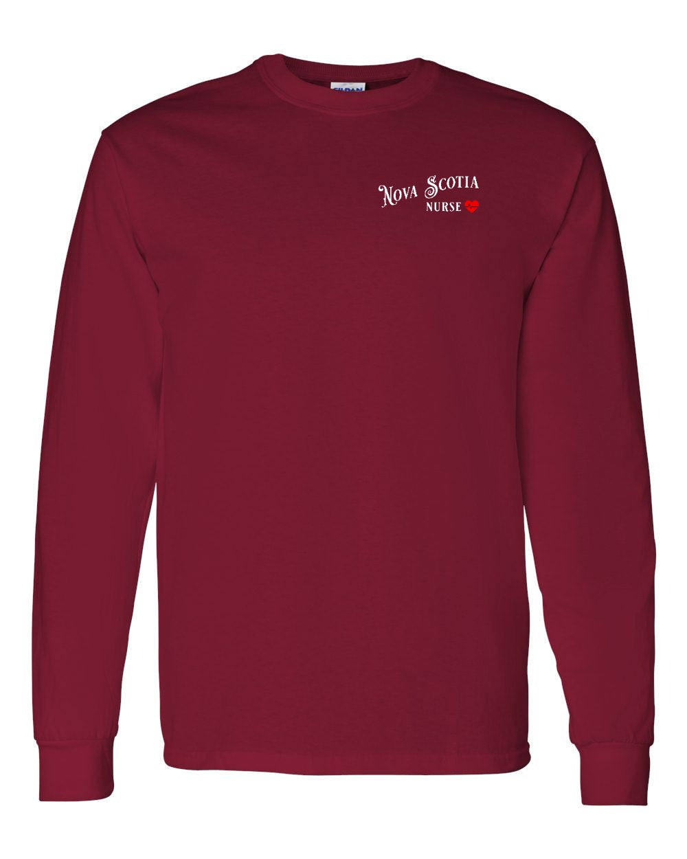 Nova Scotia Nurse Left Chest Long Sleeve Tee
