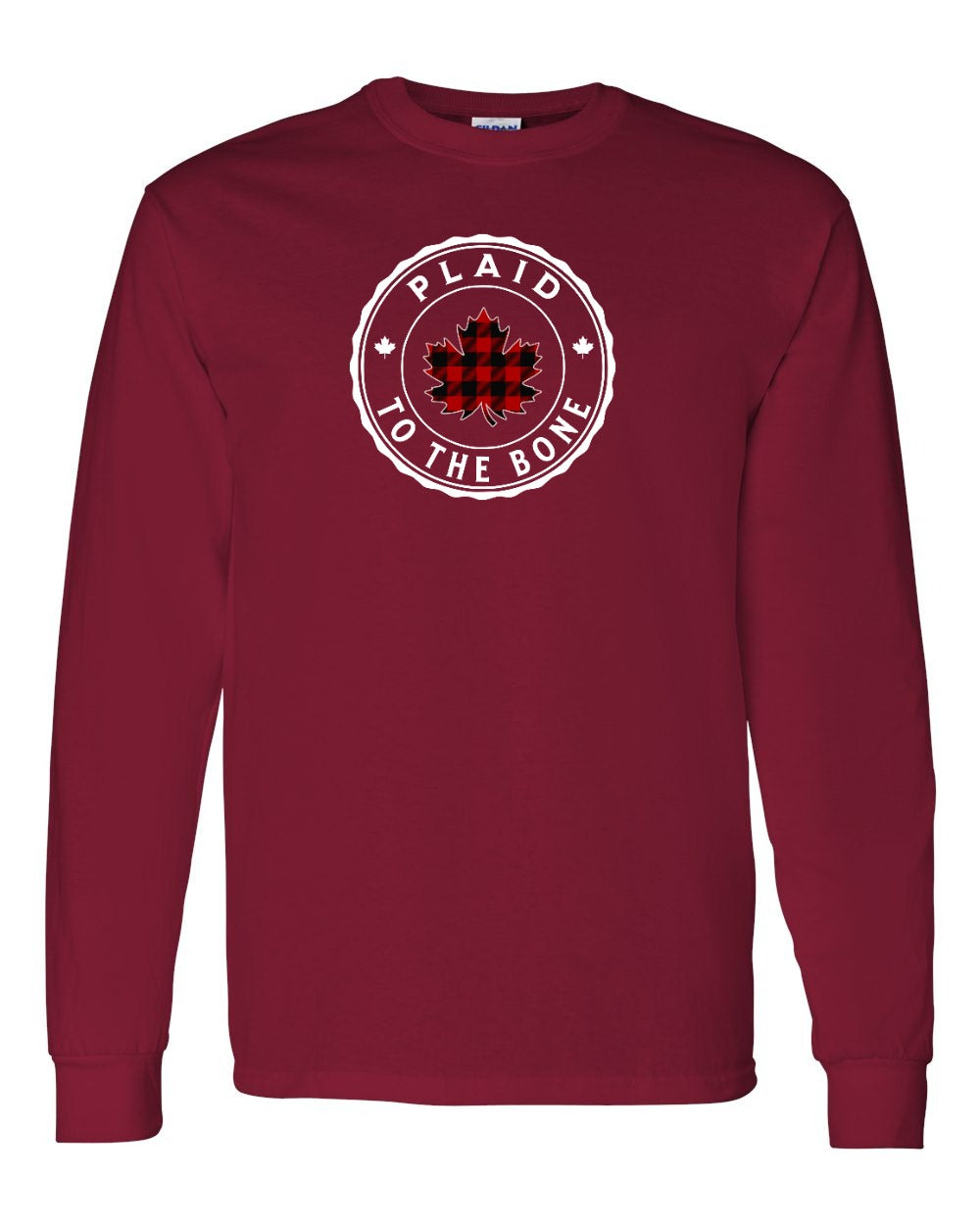 Plaid to the Bone Circle Leaf Full Long Sleeve