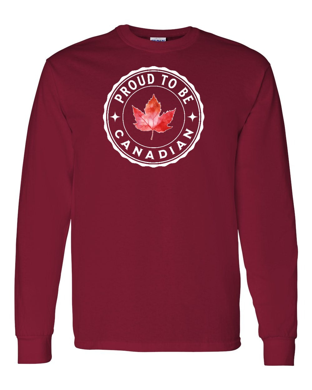 Proud to be Canadian Leaf Long Sleeve - Gildan Canada (sewn Internationally) - Unisex