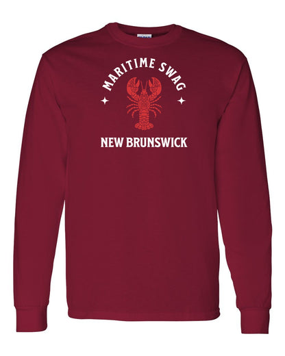Maritime Swag New Brunswick Mandala Red Lobster Full Long Sleeve Tee