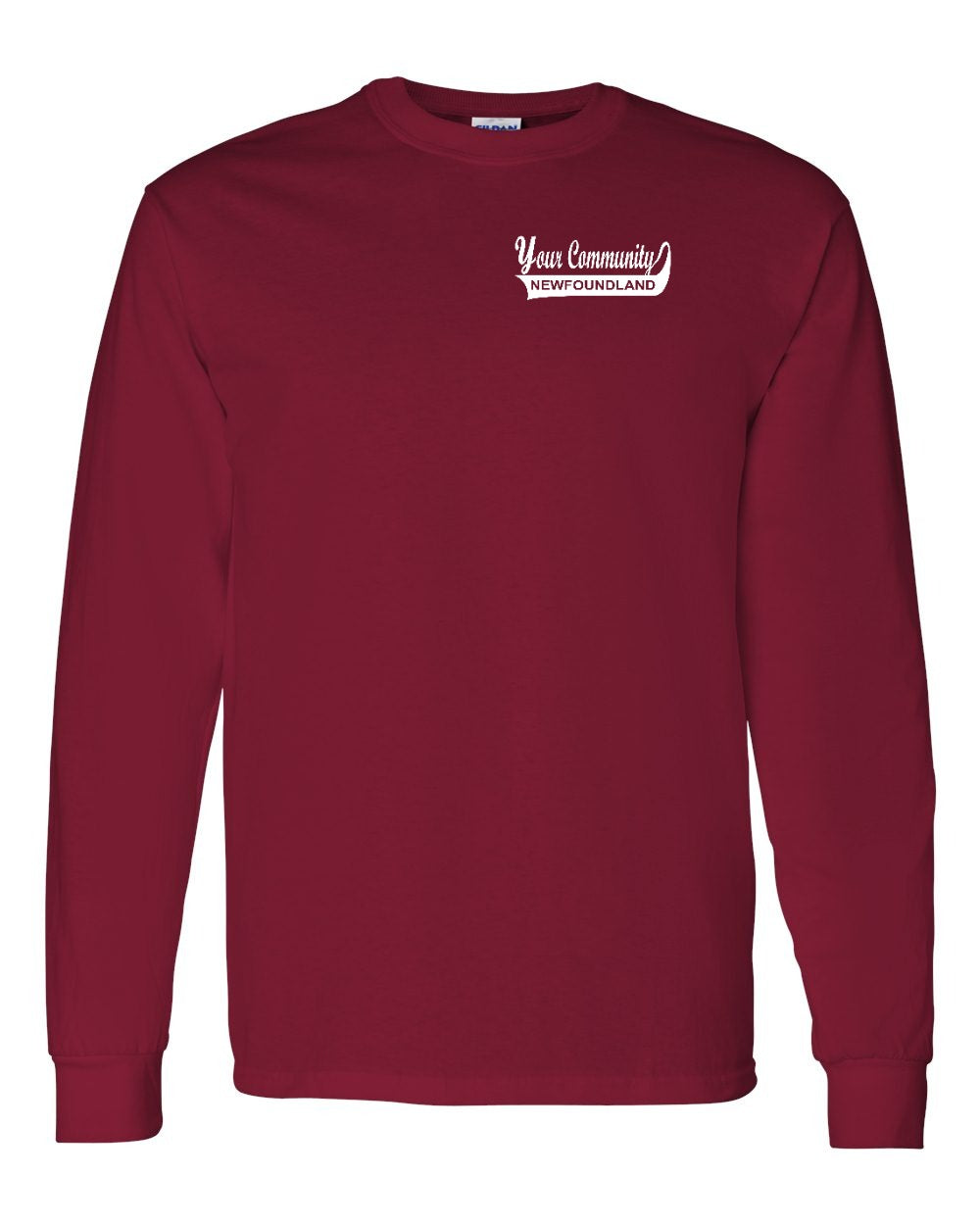 Custom Your Community Swoop (NFLD) Left Chest and Back Long Sleeve - Unisex