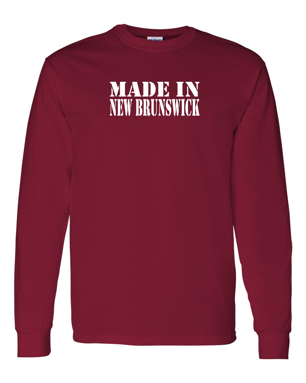 Made In NB ( White Lettering) Long Sleeve Tee - Unisex