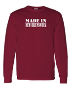 Made In NB ( White Lettering) Long Sleeve Tee - Unisex