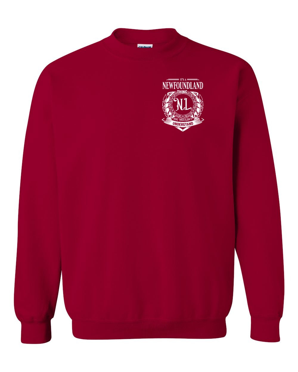 It's  A Newfoundland Thing Left Chest Crewneck Sweatshirt