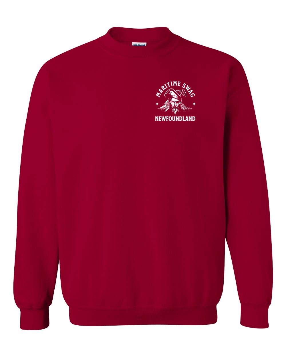 Maritime Swag NFLD Pirate Left Chest Crewneck Sweatshirt - Unisex
