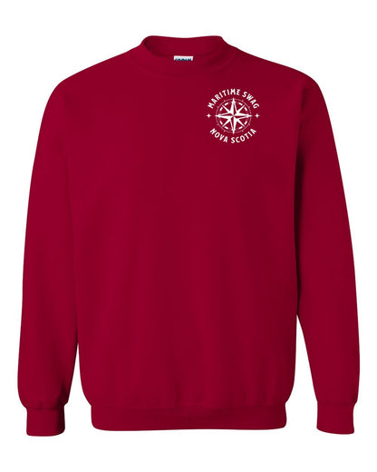 Maritime Swag Nova Scotia Compass Left Chest and Back crew-neck