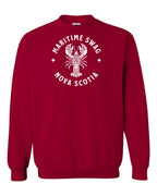 Maritime Swag NS Mandala white Lobster Crewneck Sweatshirt - Unisex