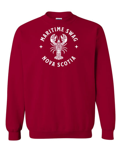 Maritime Swag Nova Scotia Mandala white Lobster Full crew-neck