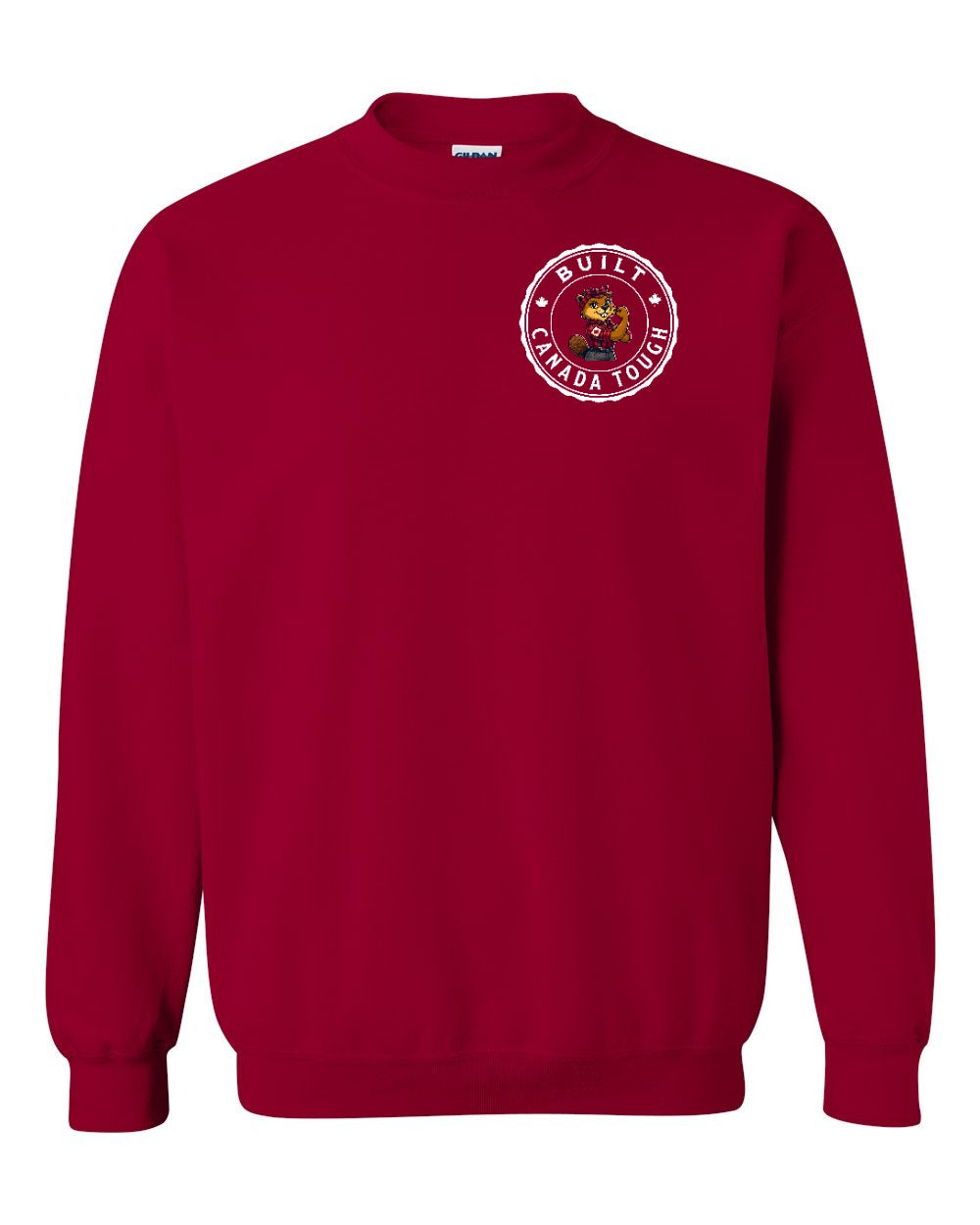 Built Canada Tough Rosie Flex Left Chest Crewneck Sweatshirt - Gildan Canada (sewn Internationally) - Unisex