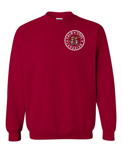 Calm Cool Moose and Beaver Left Chest Crewneck