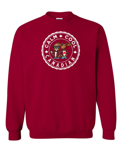Calm Cool Moose and Beaver Full Crewneck