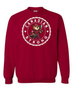 Canadian Strong Beaver Crewneck Sweatshirt - Gildan Canada (sewn Internationally) - Unisex