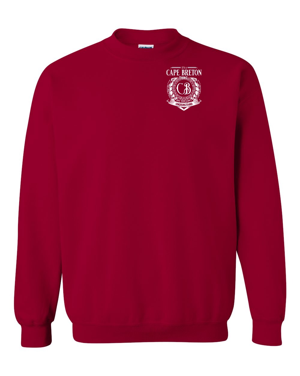 It's  A Cape Breton Thing Left Chest and Back Crewneck Sweatshirt