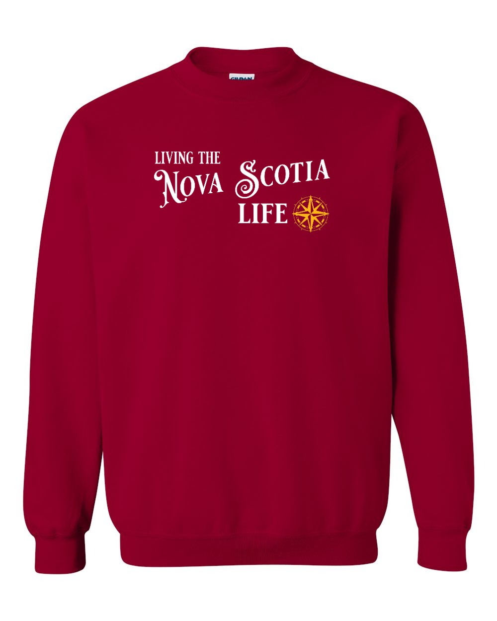 Living the NS Life yellow Crewneck Sweatshirt - Unisex