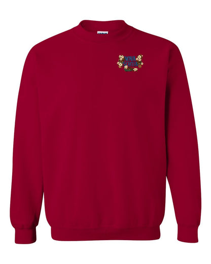 Nova Scotia Flowers Left Chest crew-neck