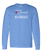 A piece of My heart in NB (Red Heart) Long Sleeve Tee - Unisex