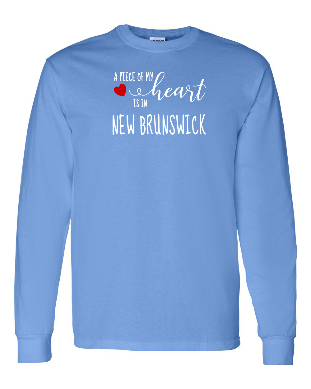 A piece of My heart in NB (Red Heart) Long Sleeve Tee - Unisex
