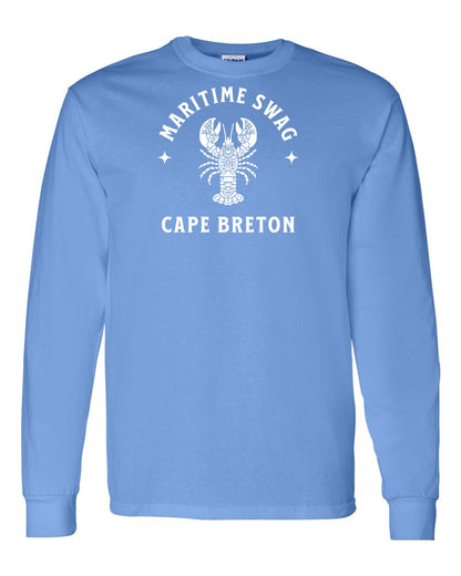 Maritime Swag Cape Breton Mandala white Lobster Full Long Sleeve Tee