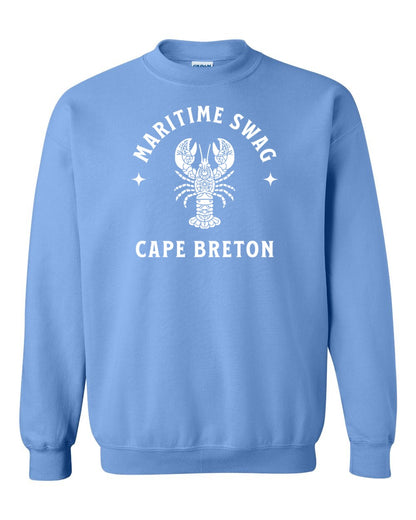 Maritime Swag Cape Breton Mandala white Lobster Full Crewneck Sweatshirt