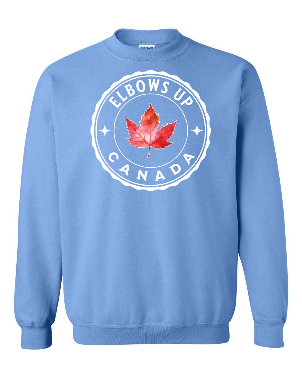 Elbows up Leaf Crewneck Sweatshirt - Gildan Canada (sewn Internationally) - Unisex