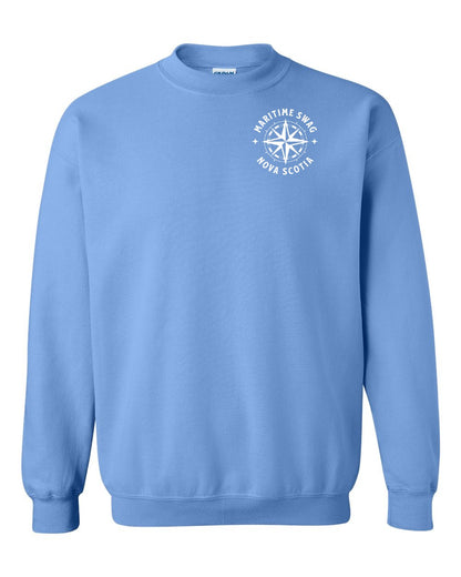 Maritime Swag Nova Scotia Compass Left Chest crew-neck