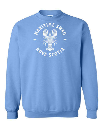 Maritime Swag Nova Scotia Mandala white Lobster Full crew-neck
